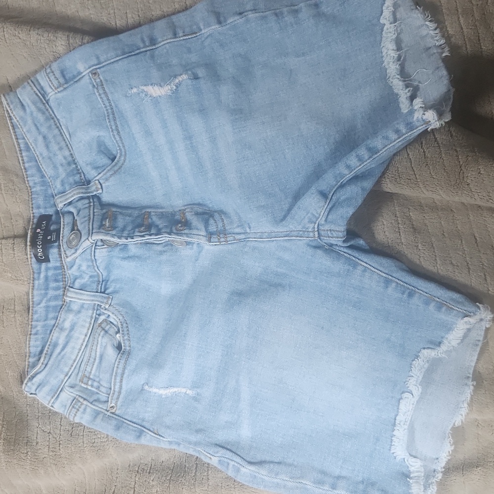 Biker Jean Shorts